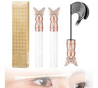 Filterseed Mascara imperméable résistant à la transpiration et durable, volume et boucles, allongement, non taché, cils dramatiques (2 pièces)