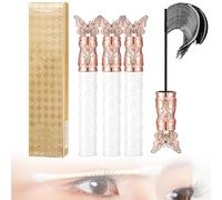 Filterseed Mascara imperméable résistant à la transpiration et durable, volume et boucles, allongement, non taché, cils dramatiques (3 pièces)