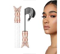 Filterseed Mascara, Lengthening and Curling Mascara, Long-Lasting Mascaras, Fine Brush Black, Smudge Resistant Sweat-Proof, Tiny and Lower Eyelashes for Oily Skin Women (Black 1 PC)