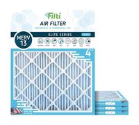 FILTI Lot de 4 filtres à air 7500 MERV 13 - 16 x 20 x 1 - Filtre à air plissé avec technologie nanofibre - Filtres de four CVC fabriqués aux États-Unis