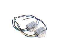 Filtre 110V DC 6v 12v 24v 36v, simple section, double section 1A 3A 6A avec fil(1A with wired double section 600VDC)