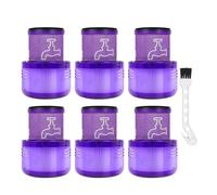 Filtre 2-8PC Avec Brosse, Compatible For Dyson, V11 Animal V11 Torque Drive V15 Detect Aspirateur Nettoyage Cyclone Filtre Arrière Pièce De Rechange(6pc)