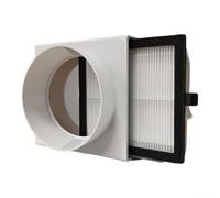 Filtre à air, 1 élément de conduit de système d'air frais, capture de la poussière PM2.5, faible résistance, design facile à nettoyer, pour PVC, polyéthylène, aluminium, CVC (D)