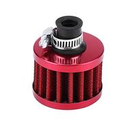 filtre a air 10mm,Filtre à air d'admission universel, filtre d'admission d'air auto automatique de 13mm Kit de filtre d'admission d'air froid de carter d'aération de carter d'aération(rouge)