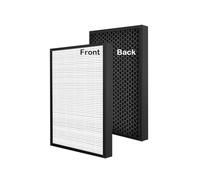 Filtre À Air 2 En 1 HEPA + Charbon Actif A341 397 X 217 X 38 Mm For Purificateur D'air, Compatible Avec BONECO P340