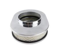Filtre à Air à Ailettes Complet, Oval Air Cleaner Remplacement de Ovale en Alliage D'aluminium de 12 Pouces pour Hot Rod