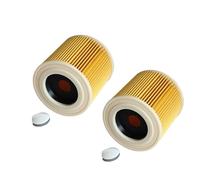 Filtre À Air À Cartouche De Remplacement, Compatible Avec Les Aspirateurs Eau Et Poussière Karcher A2004, A2054, A2204, A2656, WD2.250, WD3.200 Et WD3.300.(2pcs)