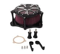 Filtre à air à découpe contrastée pour moto, kit de filtres pour système d’admission à haut débit, conception d’entrée en forme de cône pour trike de tourisme FXDLS FLSTNSE FLSTSE