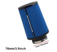Filtre À Air À Haut Débit 3 ""3.5 4"",Entrée Universelle D'air Froid Pour Moteur De Voiture De Course Sportive 76mm 89mm 101mm - Type 76mm-Blue