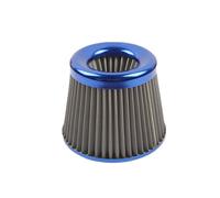 Filtre à Air Auto Filtre À Air À Tête Champignon Pour Modification Voiture Pour Grand Débit D'admission D'air Calibre Universel 89Mm Filtre à Air Filtres(Blue)