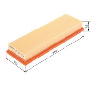Filtre à air BOSCH pour NISSAN PRIMASTAR Autobuss (X83) dCi 100 1 457 433 531
