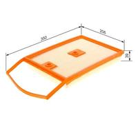 FILTRE A AIR BOSCH S0543 - F 026 400 543