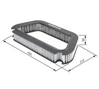Filtre à air cabine BOSCH AUDI A8 D3 (4E2, 4E8) 2.8 FSI 1 987 432 423