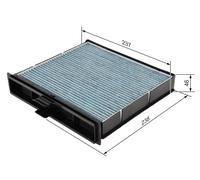 Filtre à air cabine BOSCH RENAULT SCÉNIC II (JM0/1_) 1.4 (JM0B, JM0H, JM1A) 0...
