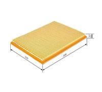 Filtre à air Cartouche filtrante 1 457 433 007 BOSCH pour OPEL ASTRA F Break
