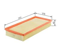 Filtre à air Cartouche filtrante 1 457 433 526 BOSCH pour CITROËN PEUGEOT