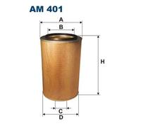 Filtron Filtre à air AM 401 – cartouche filtrante – MAN R 11.967 1985-1993