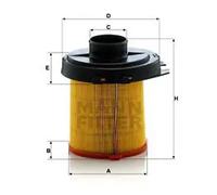 Filtre à air Cartouche filtrante C 1468 MANN-FILTER pour CITROËN PEUGEOT TALBOT