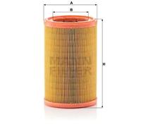 Filtre à air Cartouche filtrante C 1480 MANN-FILTER pour CITROËN PEUGEOT NISSAN