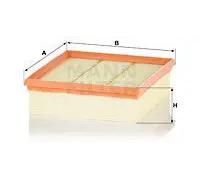 Filtre à air Cartouche filtrante C 20 106/4 MANN-FILTER pour OPEL CORSA E
