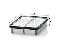 Filtre à air Cartouche filtrante C 2326 MANN-FILTER pour TOYOTA COROLLA