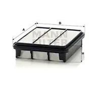 Filtre à air Cartouche filtrante C 2438 MANN-FILTER pour MITSUBISHI MAZDA