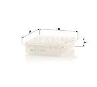 Filtre à air Cartouche filtrante C 25 654 MANN-FILTER pour MITSUBISHI CITROËN