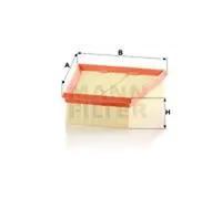 Filtre à air Cartouche filtrante C 2512 MANN-FILTER pour RENAULT MEGANE II