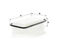 Filtre à air Cartouche filtrante C 2513 MANN-FILTER pour TOYOTA DAIHATSU SUBARU