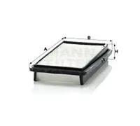 Filtre à air Cartouche filtrante C 2537/2 MANN-FILTER pour HONDA ROVER