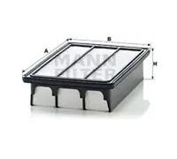 Filtre à air Cartouche filtrante C 2735 MANN-FILTER pour HYUNDAI SANTA FÉ II
