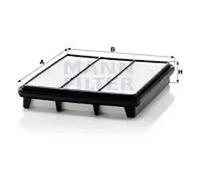 Filtre à air Cartouche filtrante C 2743 MANN-FILTER pour DAEWOO CHEVROLET