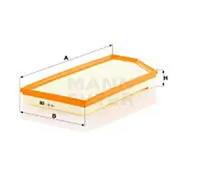 MANN-FILTER Filtre à air C 28 038 – Cartouche filtrante pour BMW