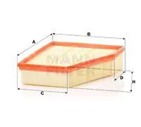 MANN-FILTER C 29 230 Filtre à air - pour Véhicule de tourisme + utilitaires