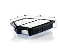 MANN-FILTER, C 30 012 Filtre à air | Pour Voitures particulières, Air propre, Filtration durable, Ajustement parfait, Qualité d’origine OE