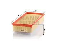 Filtre à air Cartouche filtrante C 33 156/1 MANN-FILTER pour CITROËN FIAT LANCIA