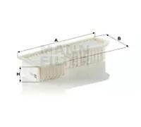 Filtre à air Cartouche filtrante C 3318 MANN-FILTER pour LEXUS TOYOTA