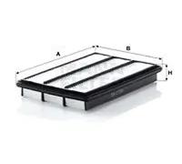 Filtre à air Cartouche filtrante C 3766 MANN-FILTER pour MITSUBISHI PAJERO IV