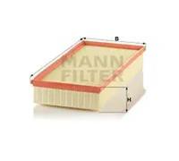 Filtre à air Cartouche filtrante C 39 002 MANN-FILTER pour PORSCHE VW AUDI