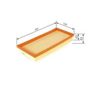 Filtre à air Cartouche filtrante F 026 400 140 BOSCH pour TOYOTA SUBARU