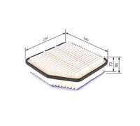 Filtre à air Cartouche filtrante F 026 400 176 BOSCH pour LEXUS TOYOTA