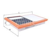 Filtre à air KNECHT LX 1850/1