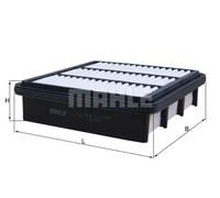Filtre à air Cartouche filtrante LX 2752 MAHLE pour HYUNDAI KIA
