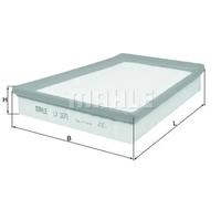 Filtre à air Cartouche filtrante LX 2879 KNECHT pour BENTLEY CONTINENTAL Coupé