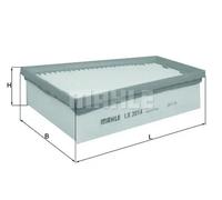 KNECHT Filtre à air LX 3014 pour Renault Megane III Coupé Megane III 3/5 Portes