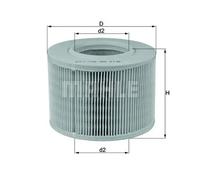 Filtre à air Cartouche filtrante LX 330 MAHLE pour RENAULT ARO