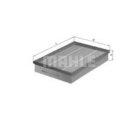 Filtre à air Cartouche filtrante LX 460/1 KNECHT pour LANCIA FIAT