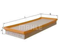 Filtre à air Cartouche filtrante LX 522 MAHLE pour FORD COUGAR MONDEO II Turnier