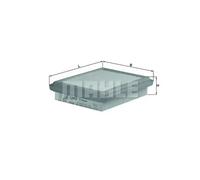 Filtre à air Cartouche filtrante LX 591 MAHLE pour MITSUBISHI MAZDA CHRYSLER