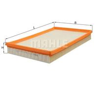 Filtre à air Cartouche filtrante LX 613 MAHLE pour OPEL VECTRA B Break VECTRA B